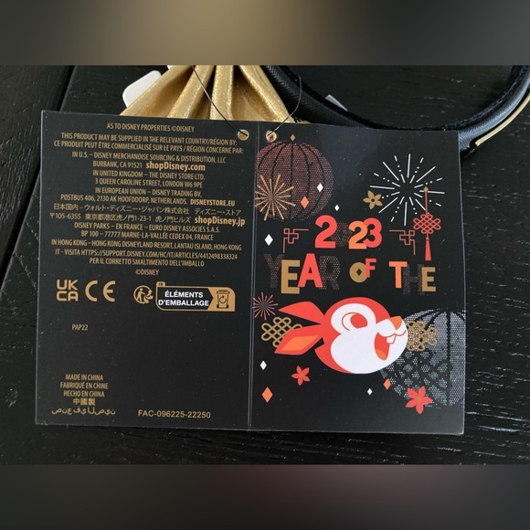 Disney Loungefly Lunar New Year of the Rabbit Mickey ears headband